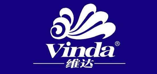 藍色經(jīng)典，柔美舒適，高雅潔凈的生活衛(wèi)生用品品牌-Vinda維達-LOGO設(shè)計內(nèi)涵與品牌設(shè)計欣賞